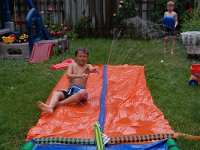 11 Water slide in the backyard - June 11, 2010